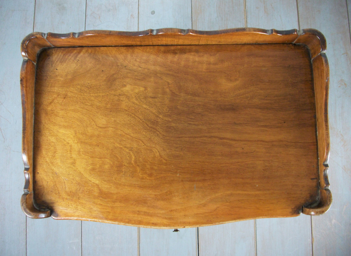 walnut open bedside cupboard